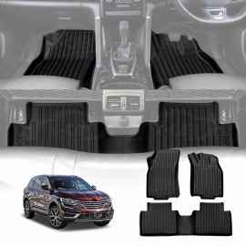 3D Floor Mats for Renault Koleos 2016-Onwards Heavy Duty All Weather Car Carpet Liner Set Accessories