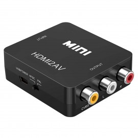 HDMI to RCA Composite AV CVBS 3RCA Video Cable Converter Adapter 1080p Downscaling