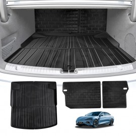 Boot Liners Kick Mats Set for BYD Seal 2023-Onwards All Weather Heavy Duty Cargo Car Trunk Back Seat Protector