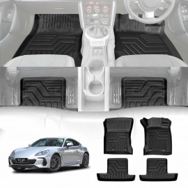3D Floor Mats for Toyota GR86 2022-Onwards Heavy Duty All Weather Car Mats Carpet Liner Set