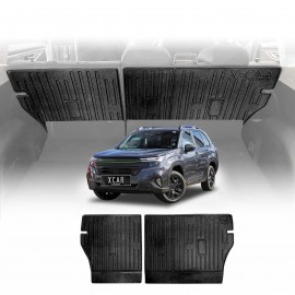 Back Seat Protector for Subaru Forester 6th Gen 2025-Onwards All Weather Heavy Duty Car Seat Kick Mats Cover