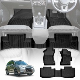 3D Floor Mats for Subaru Forester 2012-2018 Auto All Weather Heavy Duty Cargo Car Trunk Luggage Tray Accessories