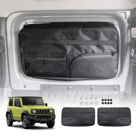 Rear Window Hanging Storage Bags for Suzuki Jimny 3-Door 2018-Onwards Car Trunk Boot Side Organizer Car Accessories Set of 2