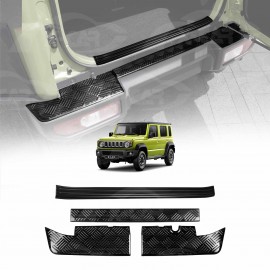 Rear Bumper Guard & Boot Sill Panel for Suzuki Jimny XL 5-Door 2023-Onwards Protector Scuff Plate Exterior Accessories Black