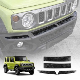 Front Bumper Guard Trims for Suzuki Jimny XL 5-Door 2023-Onwards Stainless Steel Scratch Protection Exterior Accessory Black