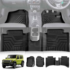 3D Floor Mats for Suzuki Jimny XL 5-Door Manual Transmission 2023-Onwards Heavy Duty All Weather Car Mats Carpet Liner Set