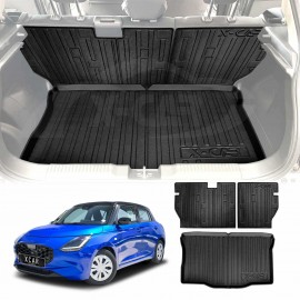 Boot Liner Back Seat Protector for Suzuki Swift 4th Gen 2024-Onwards All Weather Heavy Duty Cargo Car Trunk Kick Mats