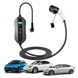 Type 2 Portable EV Charger 10 Amp 2.4KW Australian Plug 5 Meters for Tesla Model 3 Model Y BYD ATTO3 Polestar MG EV