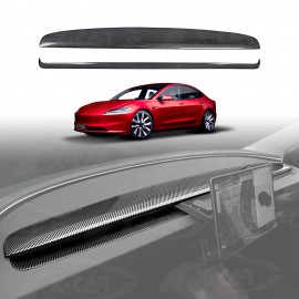Dashboard Cover Trim Set for Tesla Model 3 Highland 2023-Onwards Carbon Fiber Style Dash Wrap Cap Panel Interior Accessories