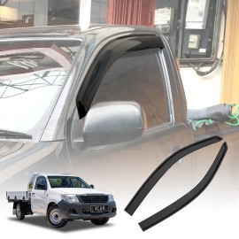 Weathershields for Toyota Hilux Single Cab 2005-2015 Car Weather Shields Wind Deflectors Window Sun Visor 2-Piece Set
