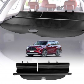 Retractable Cargo Cover for Toyota Kluger 2021-2025 Rear Rack Partition Shelter Canvas Trunk Luggage Security Shield Shade