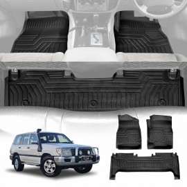 3D Floor Mats for Toyota Land Cruiser 100 Series LC100 LC105 1998-2007 All Weather Heavy Duty Cargo Car Trunk Luggage Tray