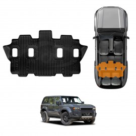 3D Third Row Seat Floor Mat for Toyota Prado 250 Series 7 Seater 2024-Onwards Heavy Duty All Weather Car Mats Carpet Liner