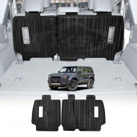 Back Seat Protector for Toyota Prado 250 Series 2024-Onwards All Weather Heavy Duty Car Seat Kick Mats Cover
