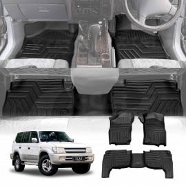 3D Floor Mats for Toyota Prado 95 Series 1996-2002 All Weather Heavy Duty Cargo Car Trunk Luggage Tray