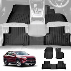 3D Floor Mats for Toyota Rav4 Rav 4 2019-Onwards Heavy Duty All Weather Car Mats Carpet Liner Set