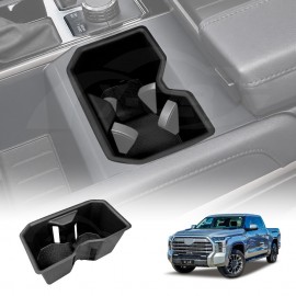 Front Cup Holder Insert for Toyota Tundra VXKH75L Series 2023-Onwards Centre Console Rubber Interior Accessories