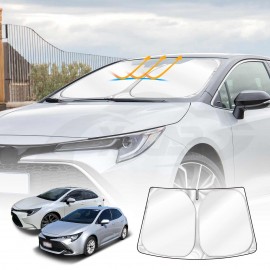 WindScreen Sun Shade for Toyota Corolla Hatch Sedan 2018-2025 Blocks UV Rays Foldable Custom Wind Screen Sun Visor Protector