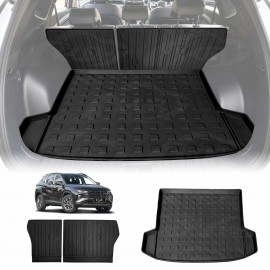 Boot Liner Kick Mats Set for Hyundai Tucson NX4 2021-Onwards All Weather Heavy Duty Cargo Car Trunk Back Seat Protector
