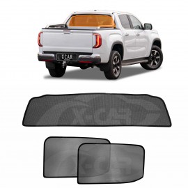 Window Sun Shades for Volkswagen Amarok NF Series 2023-Onwards Dual Cab Car Custom Rear Windscreen Shade Sun Blind Mesh