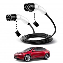 Type 2 to Type 2 EV Charger for Tesla Model Y L 6-Seat 2026-Onwards 5 Meter 22kw Charging Cable