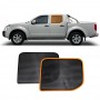 Rear Window Sun Shade for Nissan Navara D40 Dual Cab 2005-2015 Car Sun Blind Mesh