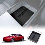 Tesla Model 3 Highland 2023-2025 Premium Centre Console Mid Organizer Tray Storage Box Drawer Container with Black Silicone Mat