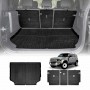 Boot Liner Kick Mats Set for Land Rover Defender L663 110 5 Seater 2020-Onwards All Weather Heavy Duty Cargo Car Trunk Back Seat Protector