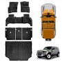 Floor Mats Boot Liner Set for Land Rover Defender L663 110 5 Seater 2020-Onwards All Weather Car Trunk Cargo Kick Back Seat Cover