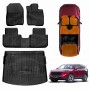 3D Floor Mats Boot Liner for Honda CRV CR-V 5-Seater 2023-2025 All Weather Heavy Duty TPE Cargo Car Trunk Luggage Tray