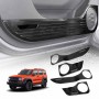Anti Kick Car Door Panel For GWM Tank 300 2023-2025 Steel Protective Side Edge Protector Cover Guard Carbon Fibre Style