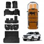 Floor Mats Boot Liners Set for Toyota Prado 150 Series 7-Seat 2009-2024 All Weather Heavy Duty Cargo Kick Mats Back Seat Protector Cover
