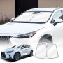 WindScreen Sun Shade for Lexus NX Series NX250 NX350 NX350h NX450h 2022-2025 Blocks UV Rays Foldable Custom Wind Screen Sun Visor Protector