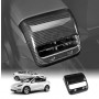 Tesla Model 3 2017-2023 and Model Y 2021-2025 Armrest Pad Rear Air Condition Vent Covers Carbon Fiber Style Interior Protection Accessories