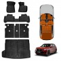 3D Floor Mats Boot Liner Set for BMW X3 G45 Series 2024-Onwards All Weather Heavy Duty Cargo Kick Mats Back Seat Protector Cover