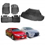 3D Floor Mats Boot Liner for Toyota Camry 2012-2017 All Weather Heavy Duty Cargo Car Trunk Luggage Tray