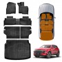 3D Floor Mats Boot Liner Set for Chery Tiggo 4 Petrol 2025-Onwards All Weather Heavy Duty Cargo Kick Mats Back Seat Protector Cover