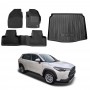 3D All-Weather Floor Mat Boot Liner Carpet for Toyota Corolla Cross 2022-2025 Heavy Duty Customized Car Floor Liners Full Set Carpet
