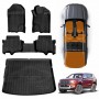 3D Floor Mats Boot Liner for Ford Everest 2015-2022 All Weather Heavy Duty Cargo Car Trunk Luggage Tray