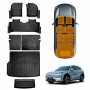 3D Floor Mats Boot Liner Set for Geely EX5 2025-Onwards All Weather Heavy Duty Toolbox Cargo Car Trunk Back Seat Kick Cover Luggage Tray