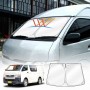 WindScreen Sun Shade for Toyota HiAce Van 2005-2018 Blocks UV Rays Foldable Custom Wind Screen Sun Visor Protector