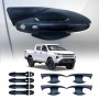 Keyless Smart Door Handles Bowl Inserts Cover for Toyota Hilux 2025-Onwards Matt Black protector