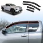 Weathershields for Toyota Hilux Auto Extra Cab 2025-Onwards Car Weather Shields Wind Deflectors Window Sun Visor 4-Piece Set