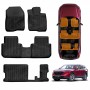 3D Floor Mats for Honda CRV CR-V RS Series 7-Seater 2023-2025 Heavy Duty All Weather TPE Car Mats Carpet Liner Set