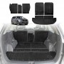 Boot Liners Kick Mats Set for Kia Sorento UM Series 2015-2020 All Weather Heavy Duty Cargo Car Trunk Back Seat Protector