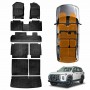 3D Floor Mats Boot Liners Set for LDV D90 2025-Onwards All Weather Heavy Duty Kick Back Seat Protector Cover 3 Pcs Trunk Cargo