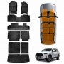 3D Floor Mats Boot Liners Set for LDV D90 2017-2024 All Weather Heavy Duty Kick Back Seat Protector Cover 3 Pcs Trunk Cargo