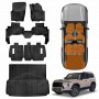 Floor Mats Boot Liner Set for Lexus GX 550 GX550 5 Seater 2024-Onwards All Weather Heavy Duty Cargo Kick Mats Back Seat Protector Cover