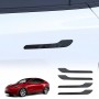 Tesla Model 3 2017-2023 and Model Y 2021-2025 Modified Trims Decoration Door Handle Protection Kit Carbon Fibre Style Cover Wrap Matt