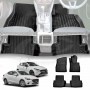 3D Floor Mats for Mazda 2 Hatch & Sedan 2014-Onwards DJ/DL Series Heavy Duty All Weather Car Mats Carpet Liner Set